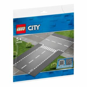 60236 LEGO City Rechte Wegplaat en T-Splitsing