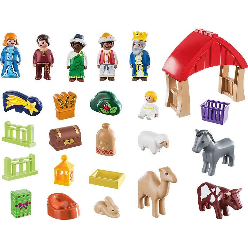 70259 PLAYMOBIL 123 Adventskalender Kerststal1
