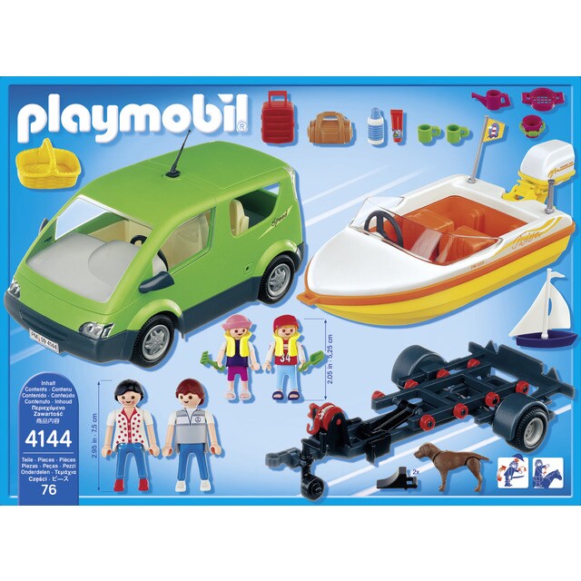 4144 PLAYMOBIL Gezinswagen met Boot1