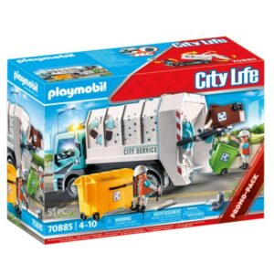 70885 PLAYMOBIL City Life Vuilniswagen met Knipperlicht