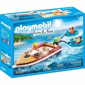 70091 PLAYMOBIL Family Fun Motorboot met Funtubes