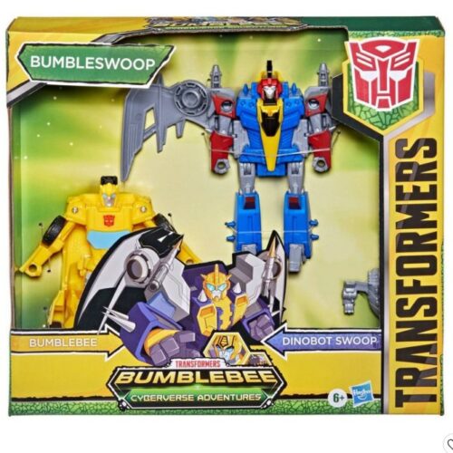 Transformers Cyberverse Bumblebee en Dinobot