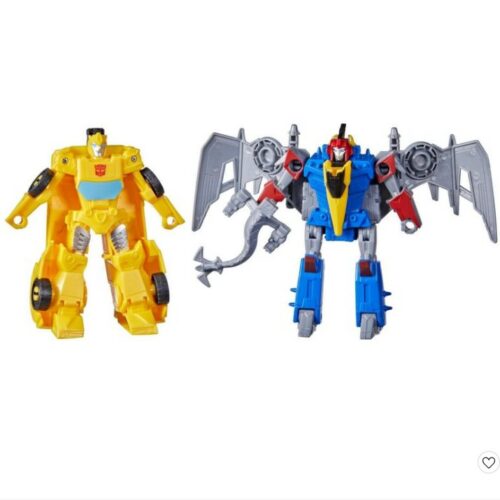 Transformers Cyberverse Bumblebee en Dinobot1