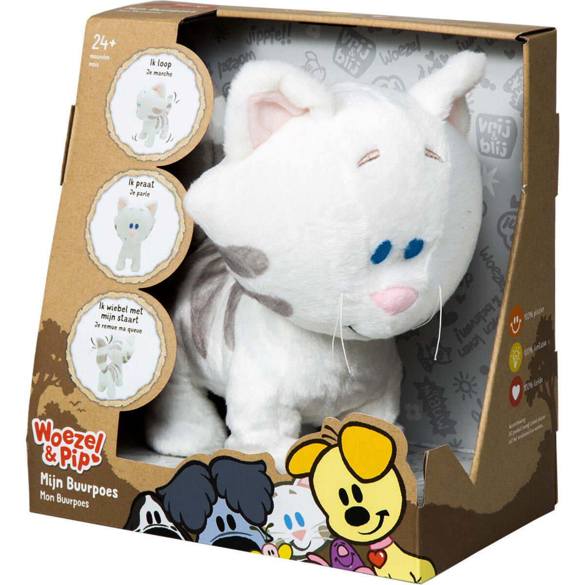 Woezel en Pip Knuffel Buurpoes Interactief