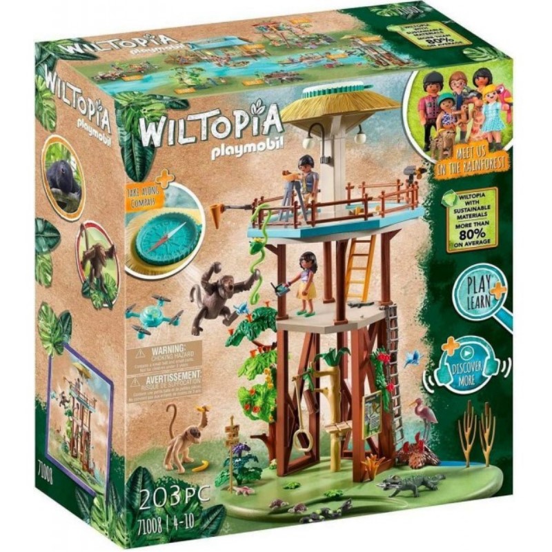 71008 PLAYMOBIL Wiltopia Onderzoeksstation met kompas