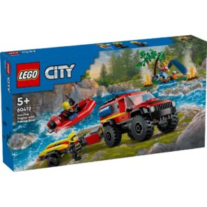 60412 LEGO City Brandweerauto met Reddingsboot