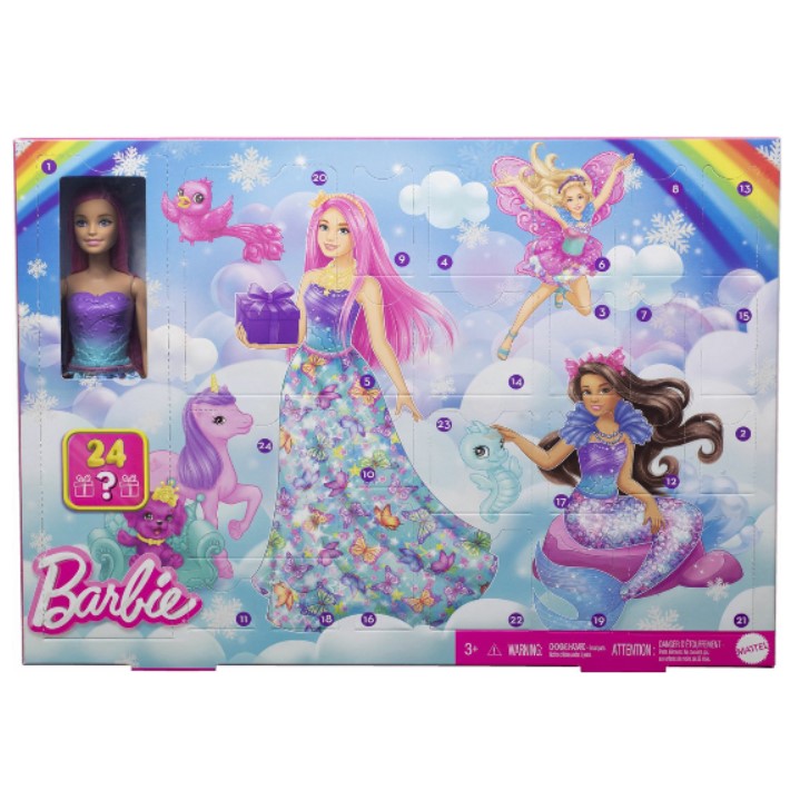 Barbie Dreamtopia Adventkalender met Barbiepop