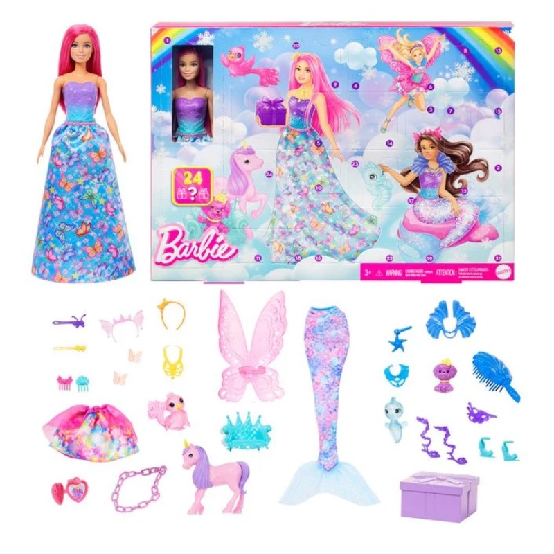 Barbie Dreamtopia Adventkalender met Barbiepop2
