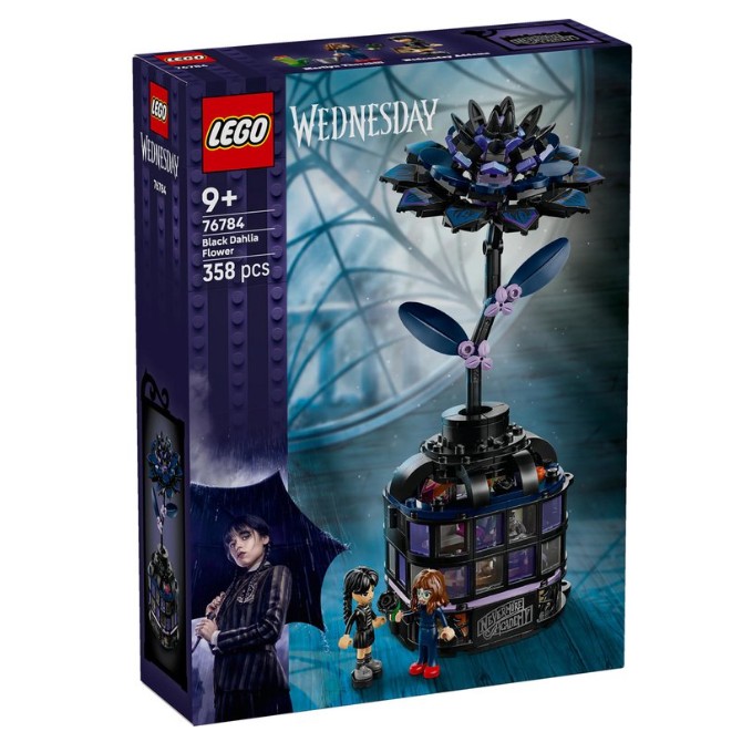 76784 LEGO Wednesday Zwarte Dahlia